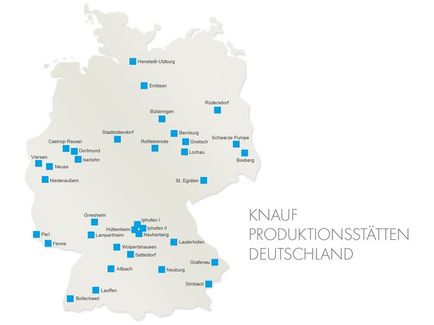 Knauf Produktionsstätten Deutschland