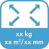 Ausbeute von xx kg des Produktes in m2/mm